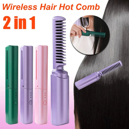 Professional Electric Hair Straightener Comb Brush