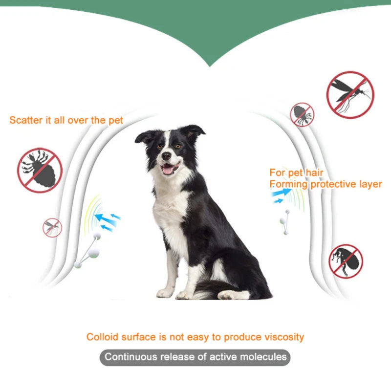 Pet Dog Cat Anti Flea And Ticks Deworming Collar Pet 8Month Protection